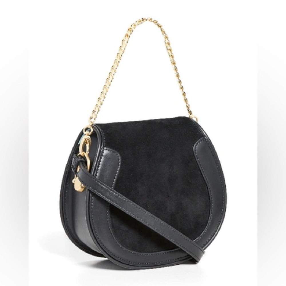 SANCIA ELLEA Crossbody Bag in Black Leather